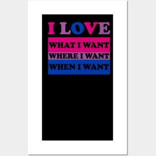 I love what I want Posters and Art